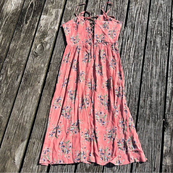 Flynn Skye | Peach Floral Corset Sundress - Picture 5 of 9